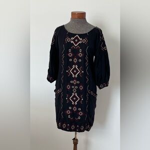 ✨ Free People Boho Embroidered Mini Dress – Size S/P